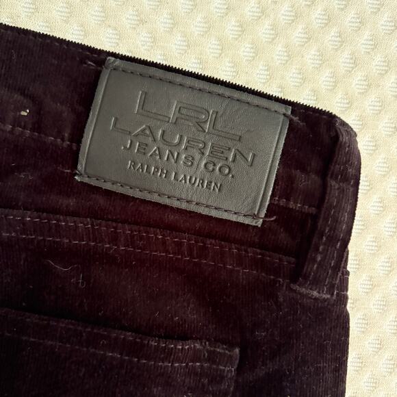 Ralph Lauren Bootcut Corduroy Pants 6 6P P6 Black Boot Cut Western Prep Capsule - Picture 3 of 5